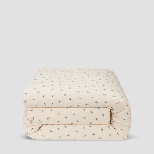 Image showing the Posy Bud Linen Blend Duvet Cover product.