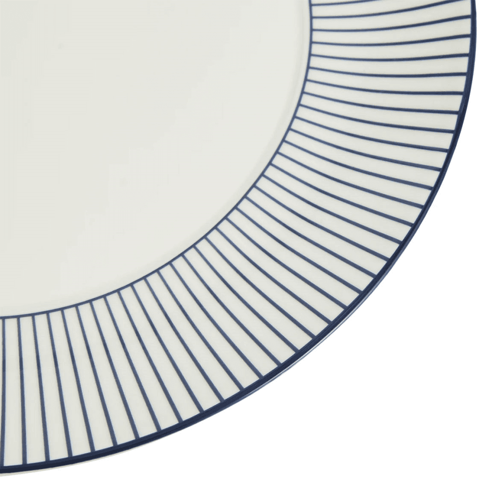 Gio Pinstripe Side Plate, White