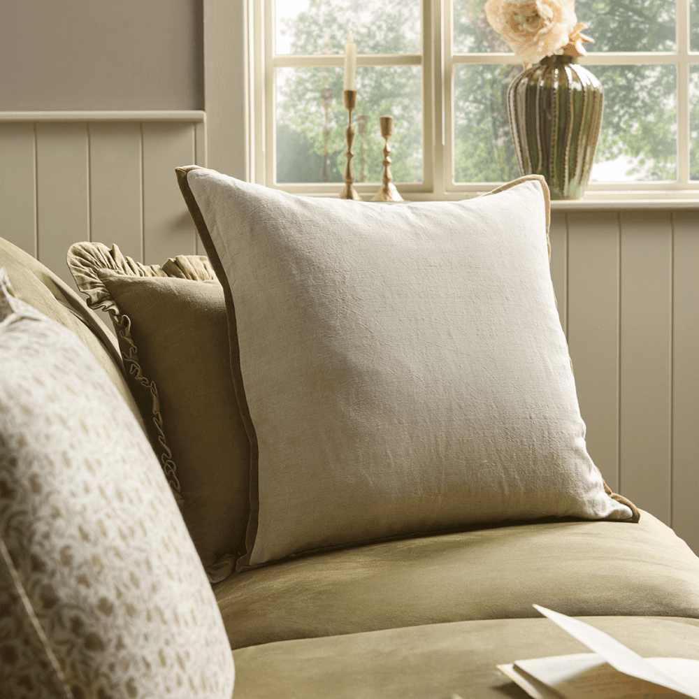 Velvet & Cotton Linen Cushion Cover