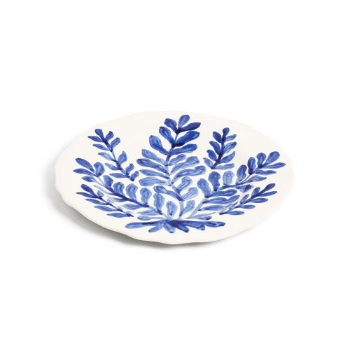 Image showing the Leaf Dinner Plate, Blue product.