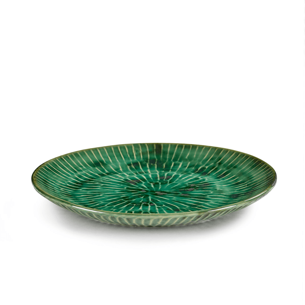 Verde Lanza by Pascale Naessen Set of 2 Dinner Plates, Green