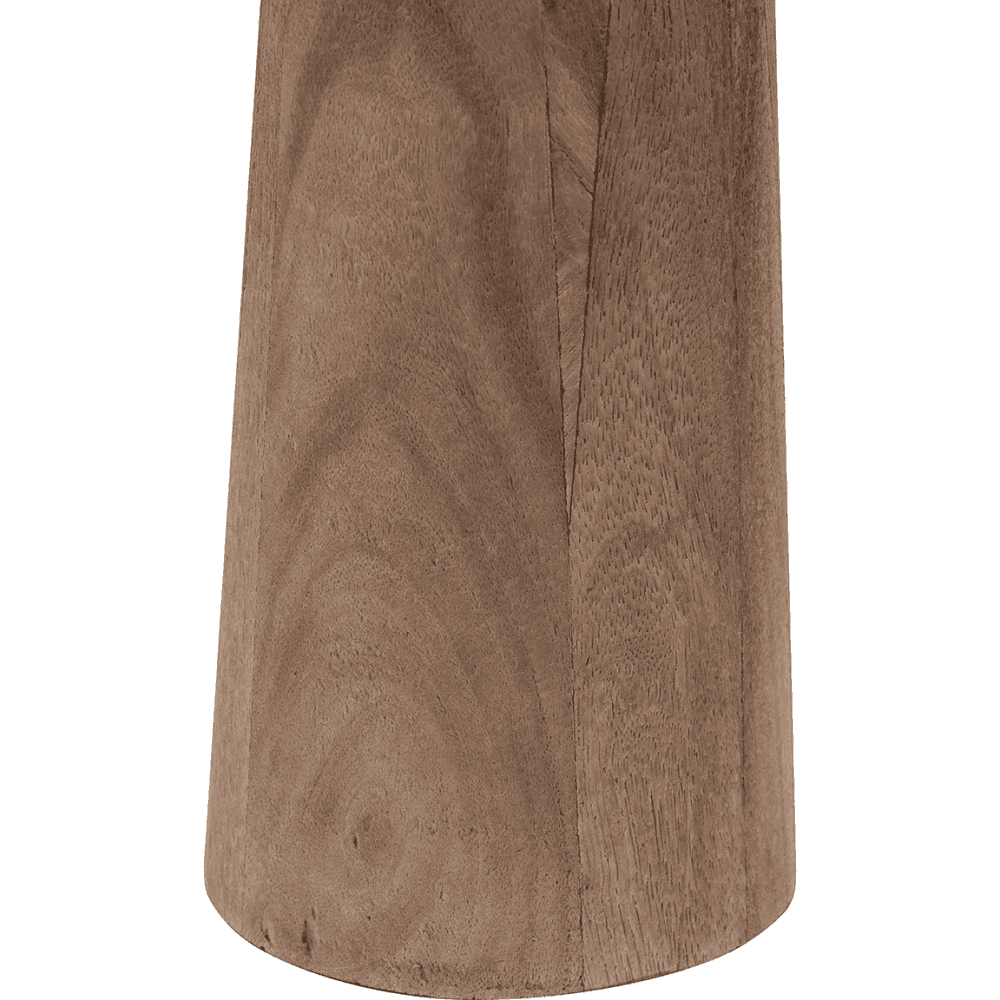 Esha Conical Wood Table Lamp & Rouen Cylinder Lampshade