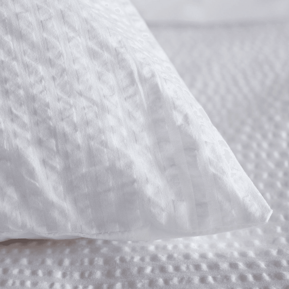 Seersucker 100% Cotton Housewife Pillowcase, White
