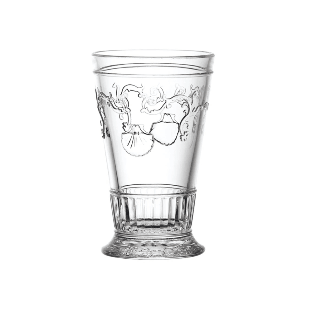 Versailles Set of 6 Long Drink Glasses, Clear