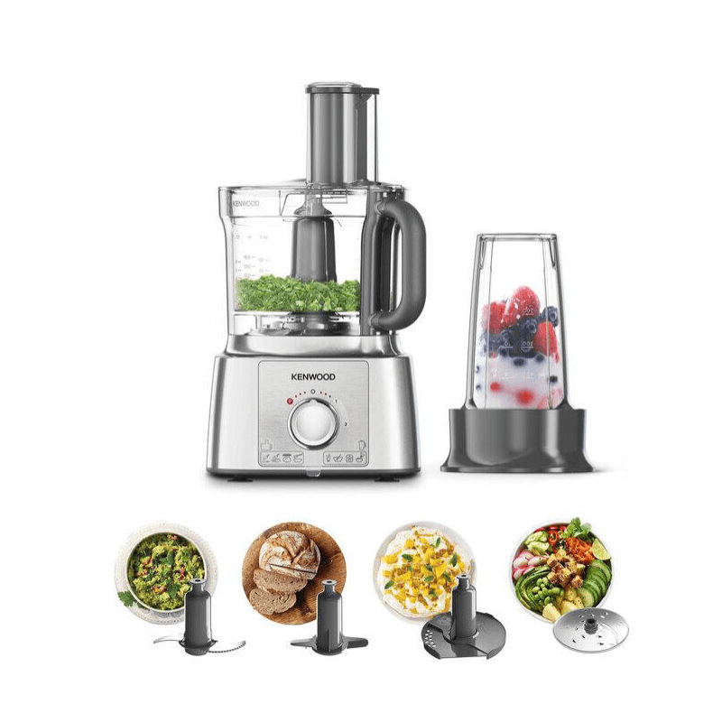 MultiPro 2-in-1 Food Processor with Smoothie2Go, White