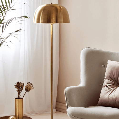 Image showing the Cera Floor Lamp, Brass product.