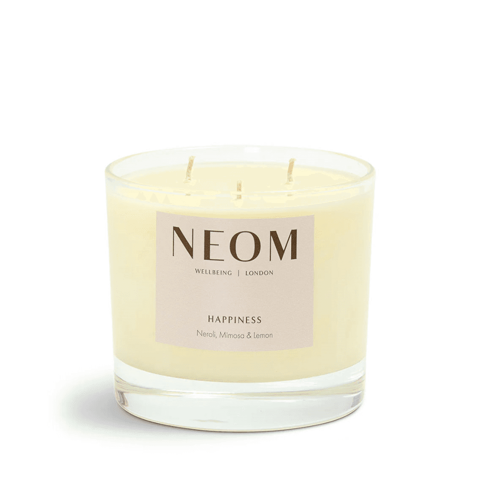 Scent to Make You Happy 3 Wick Scented Candle, White