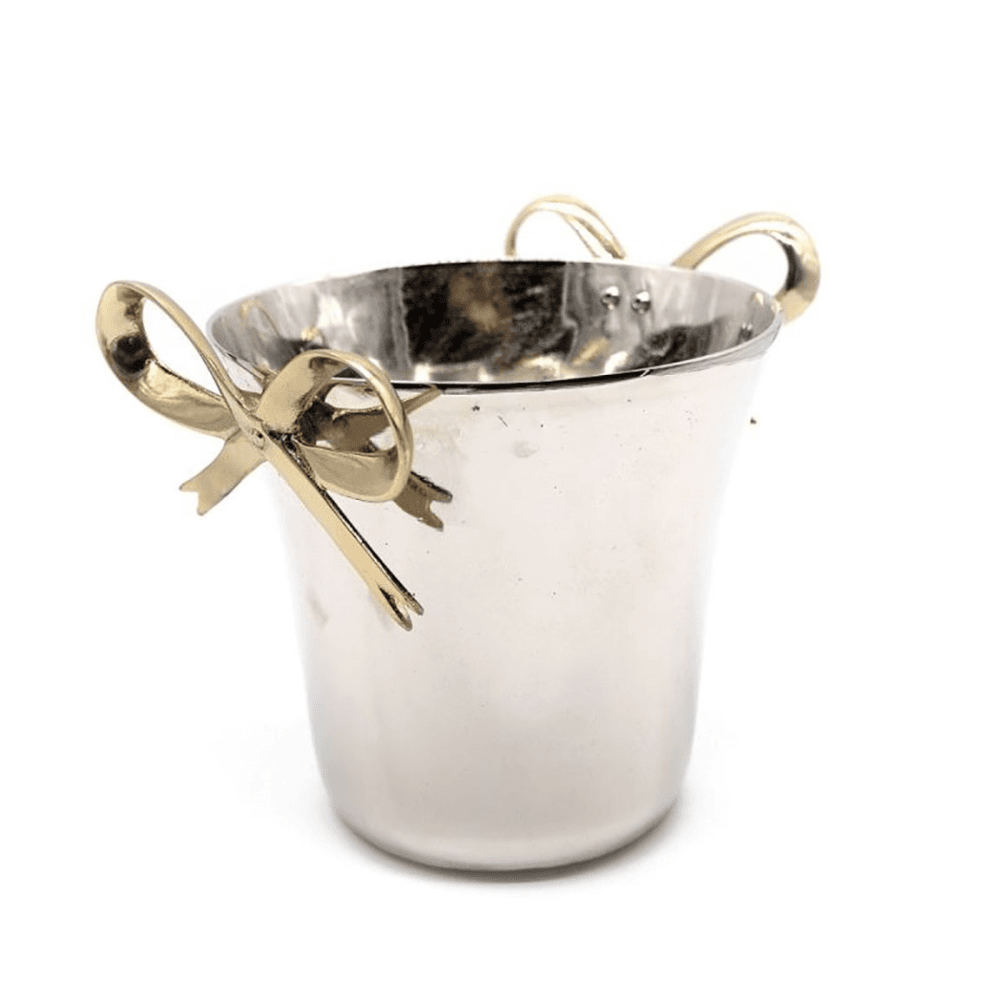 Bow Wine Cooler, Silver & Gold
