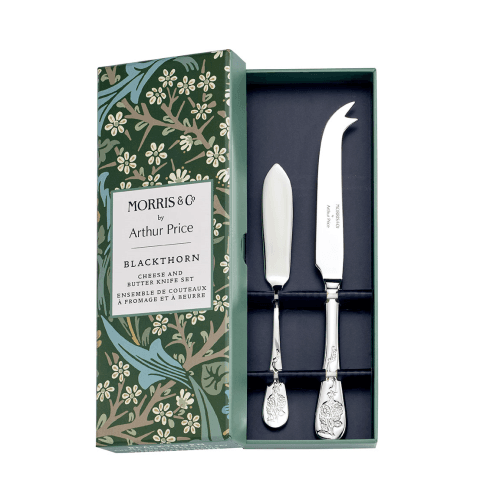 Image showing the Morris & Co Pair of Cheese & Butter Knives, Stainless Steel product.