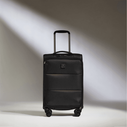 Image showing the Urban Soft Stripe Cabin Expandable Suitcase product.