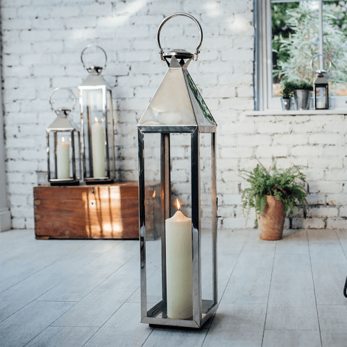 Image showing the Chelsea Lantern, Stainless Steel product.