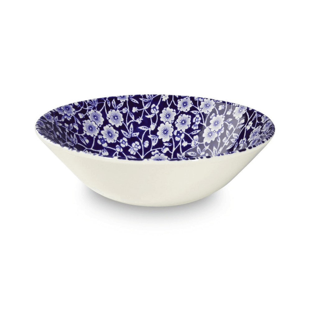 Calico Cereal Bowl, Blue