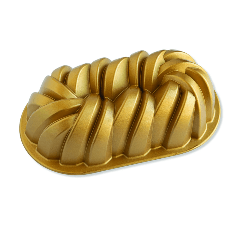 Premier Cast Braided Loaf Pan, Gold