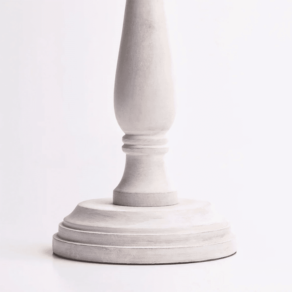 Daisy Table Lamp, natural whitewash