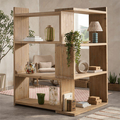 Image showing the Halds Adjustable Shelf Unit, 191 x 200cm, Natural product.