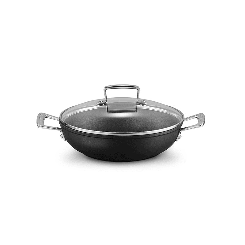 Toughened Non-Stick Shallow Casserole with Glass Lid