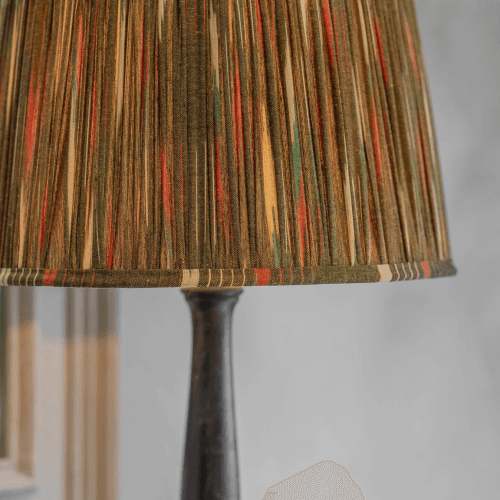 Image showing the Kirdford Spindle Table Lamp, Brown product.