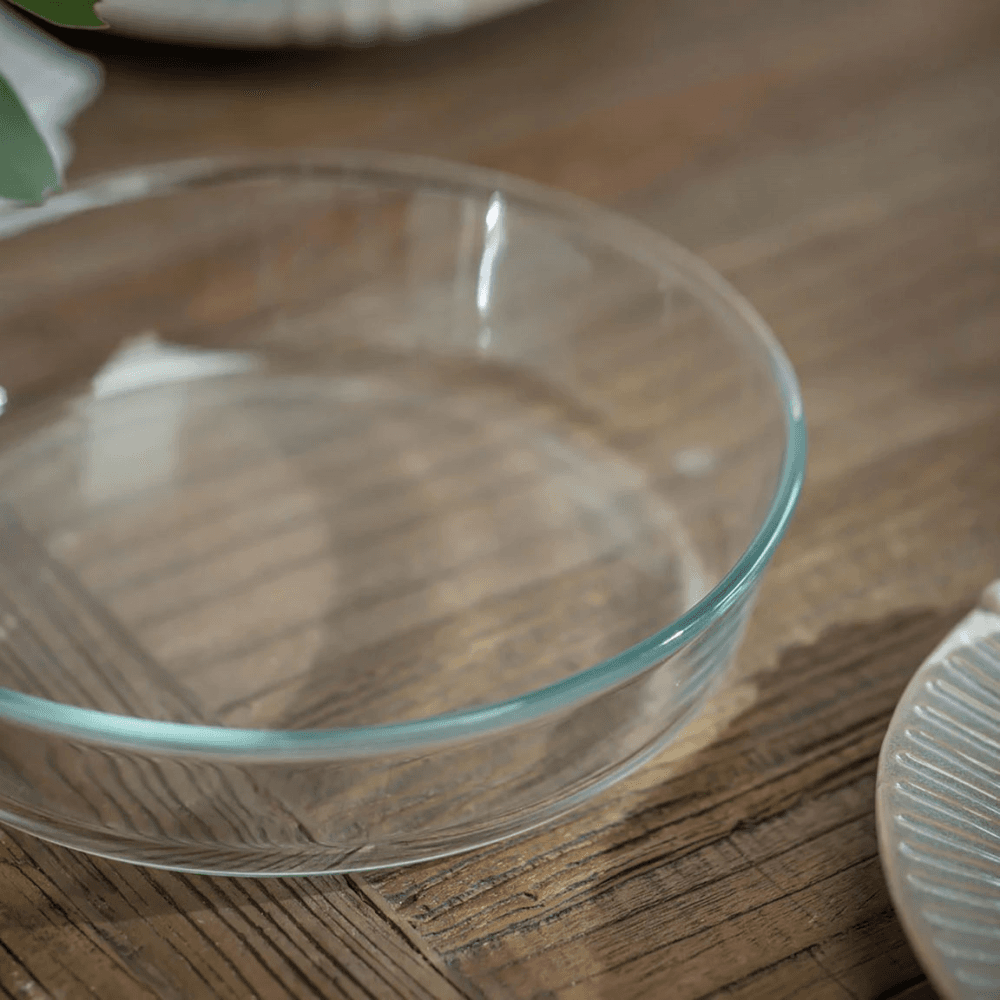 Mayfield Round Oven to Table Dish, Clear