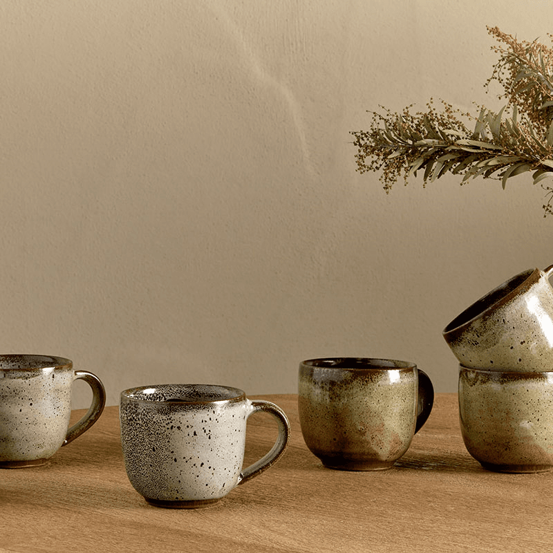 Cam Set of 2 Coffee Mugs, Mocha