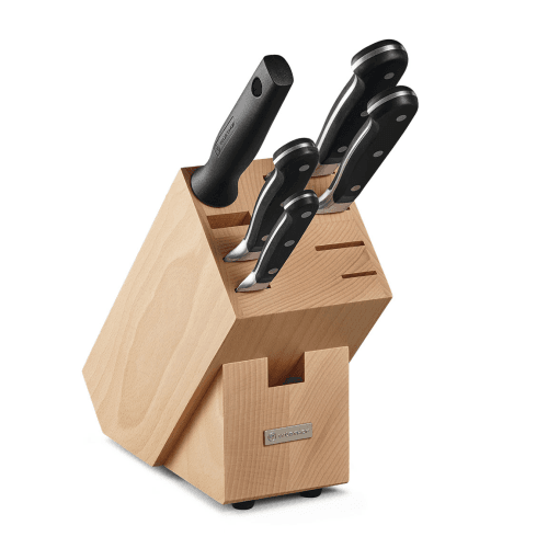 Image showing the Classic 5 Piece Knife Block Set, Beech product.