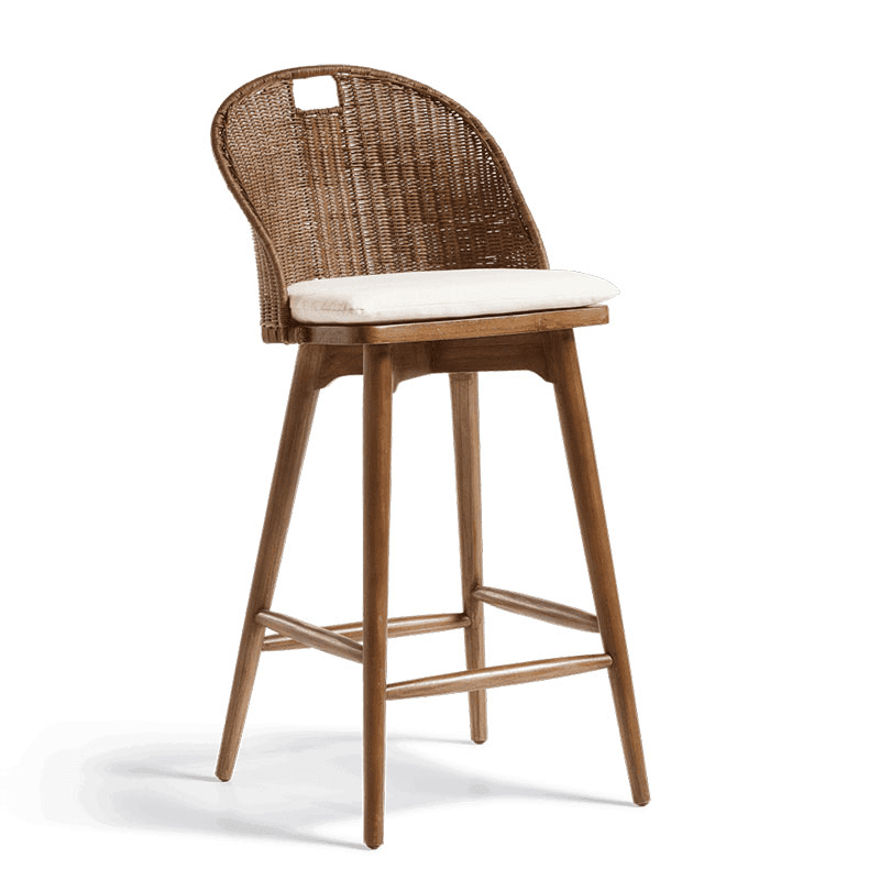 Panela Bar Stool, Chestnut