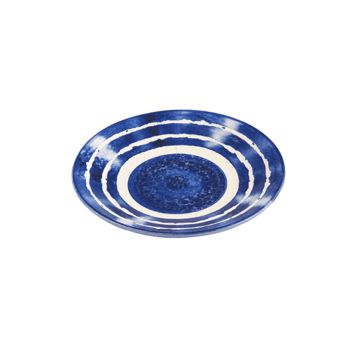 Image showing the Stripe Side Plate, Blue product.