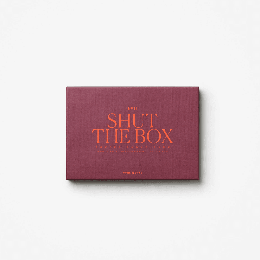 Classic Shut the Box, Deep Maroon