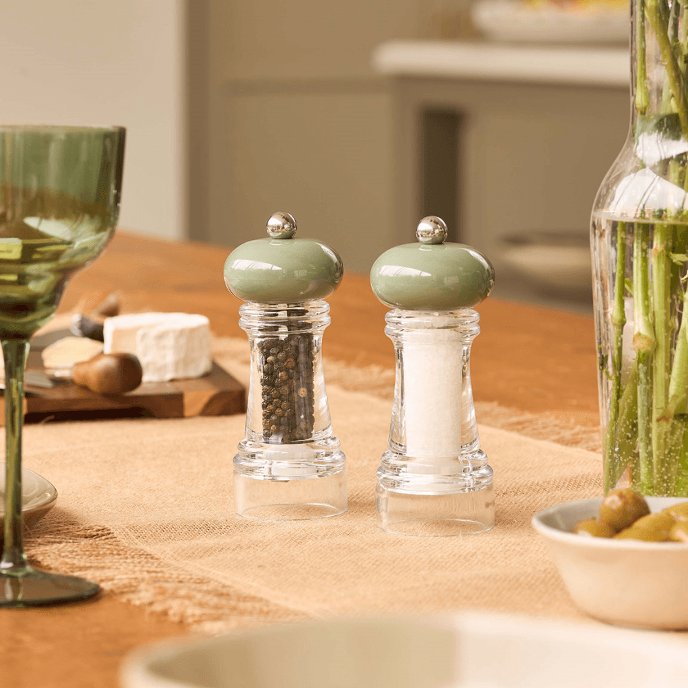 Set of Salt & Pepper Mills, Sage