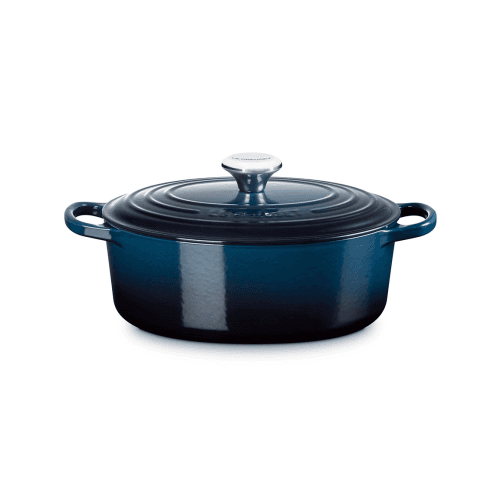 Image showing the Signature Cast Iron Oval Casserole, D27cm, Nuit product.