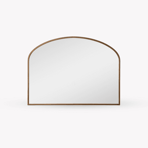 Image showing the Bowcott Arched Mirror, H76cm, Antique Brass Finish product.