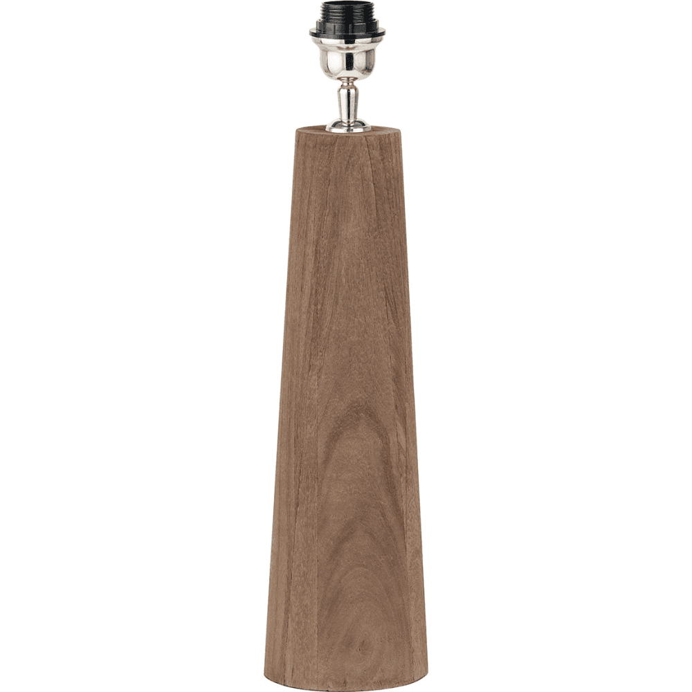 Esha Conical Wood Table Lamp & Rouen Cylinder Lampshade