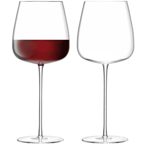 Image showing the Wine Culture Pair of red wine goblets, clear product.