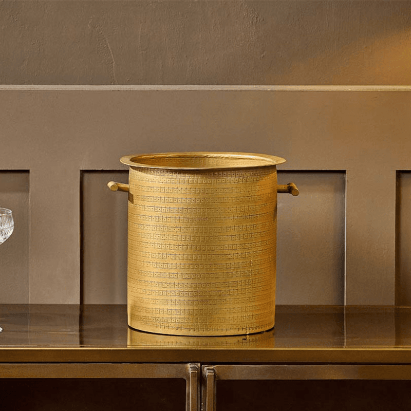 Nalgora Wine Cooler, Antique Brass