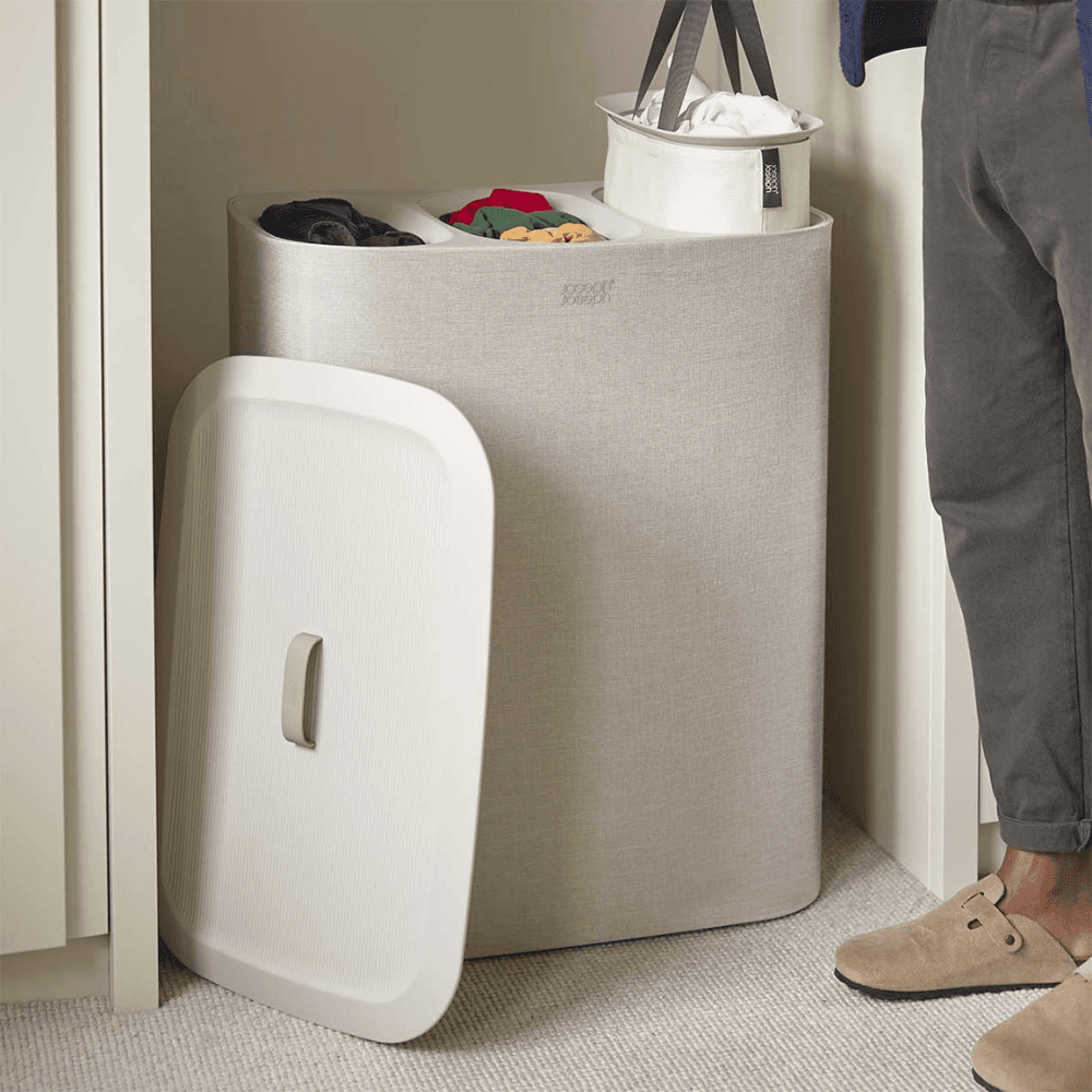 Tota Trio Laundry Separation Basket, Ecru