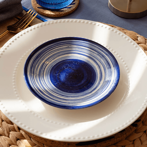Image showing the Ripple Side Plate, Blue product.