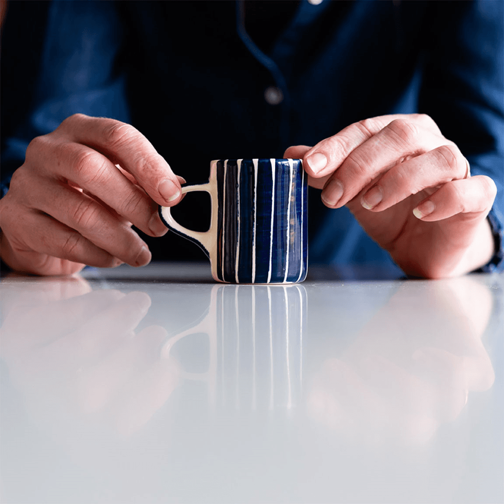 Sgraffito Espresso Cup