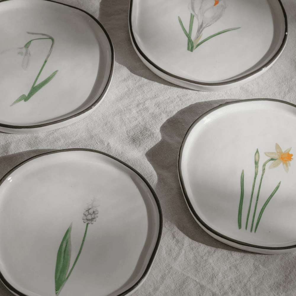 Helton Botanical Plates, Multi