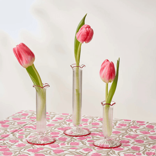 Image showing the Single Stem Set of 3 Bud Vases product.