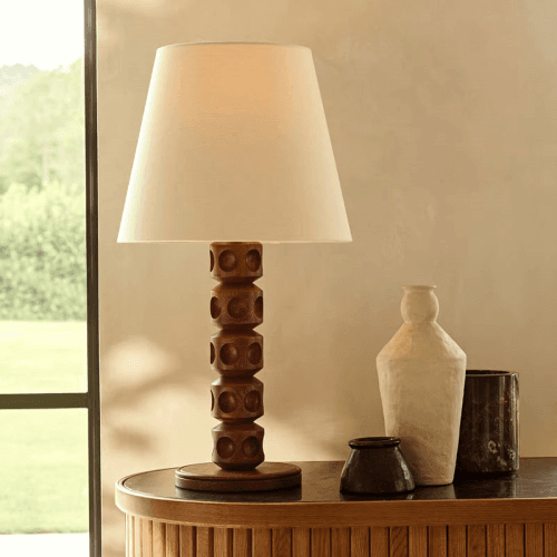 Image showing the Francesca Table Lamp, Brown product.