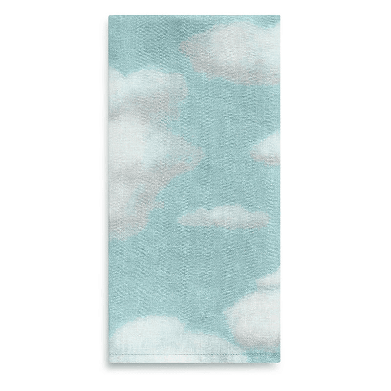 'Nuages' Linen Napkin, Blue