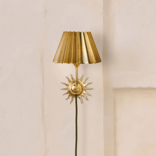 Image showing the Sunburst Plug In Wall Light product.
