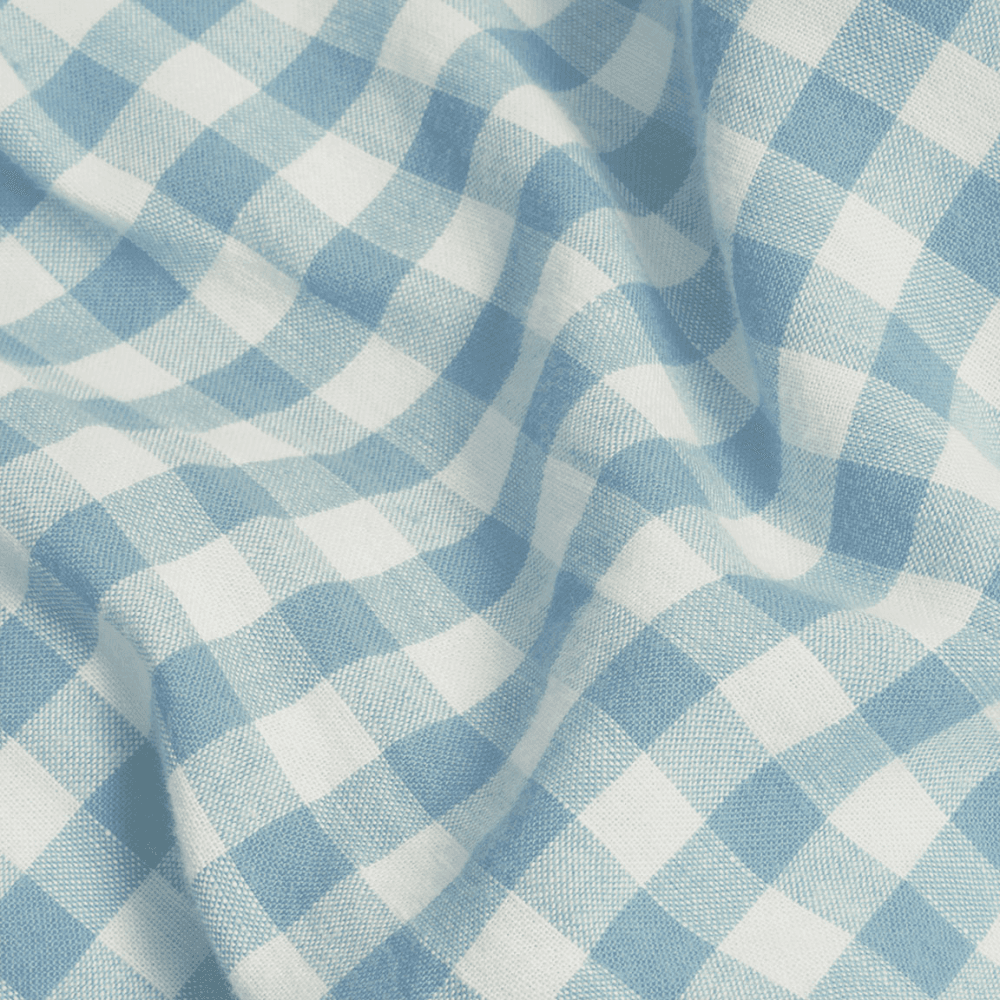 Gingham Pair of Linen Pillowcases