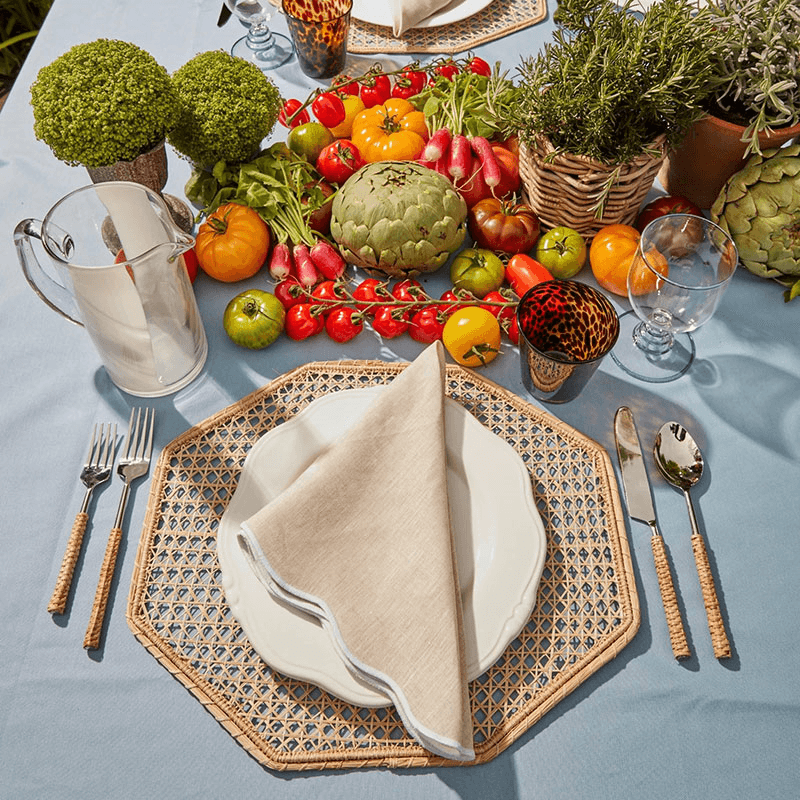 Scalloped Set of 4 Napkins
