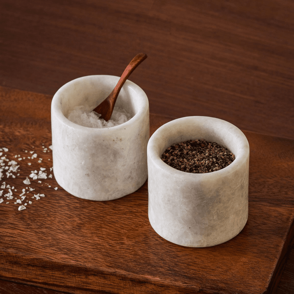Mandalay Set of 2 Pinch Pots, Marble