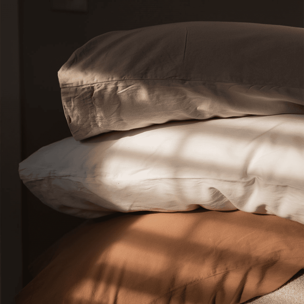 Hemp & Organic Cotton Pair of Housewife Pillowcases
