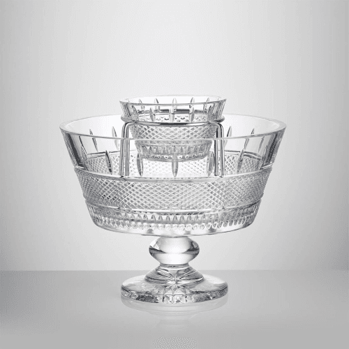 Image showing the Mastercraft Irish Lace 2 Piece Caviar Set, Clear product.