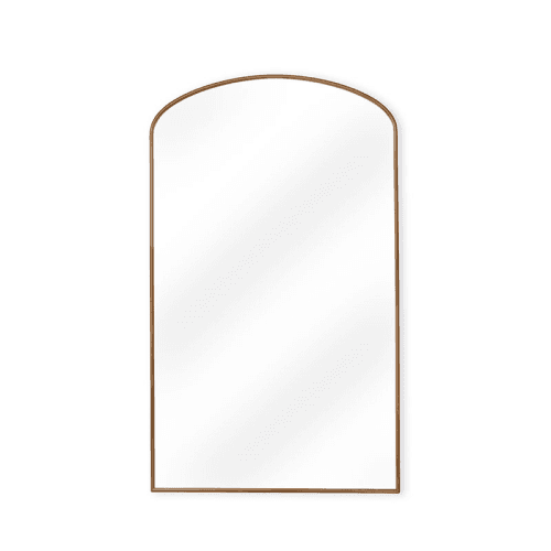 Image showing the Bowcott Arched Leaning Mirror, H175 x W104cm, Bronze Finish product.