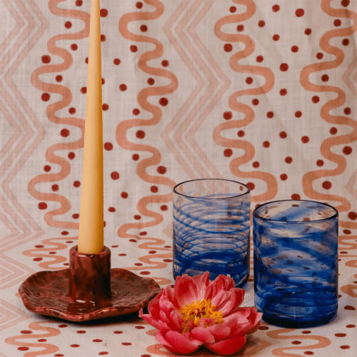 Image showing the Italian Splatterware Candle holder product.