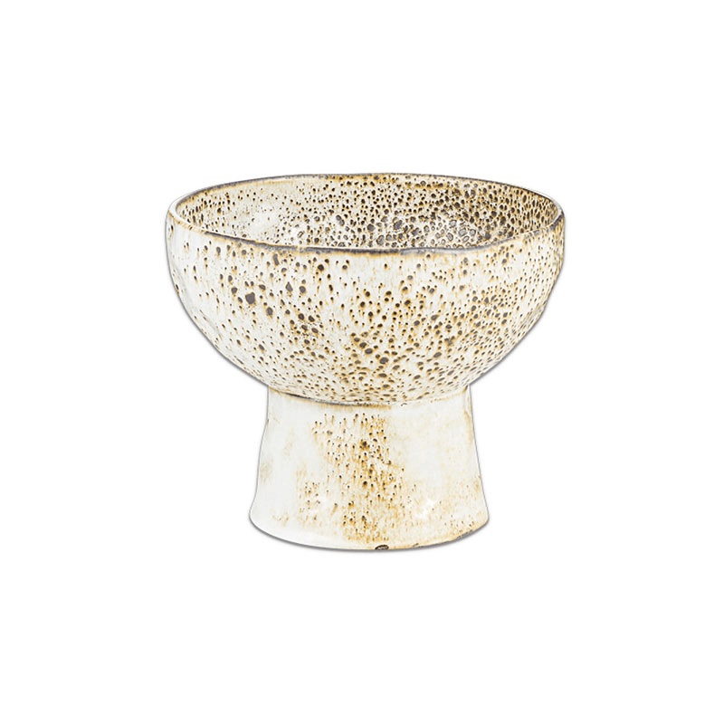 Anjuna Reactive Glaze Bowl, White