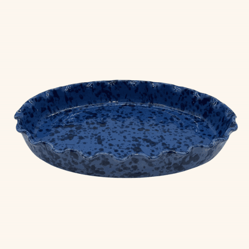 Image showing the Italian Splatterware Frill Edge Dish product.